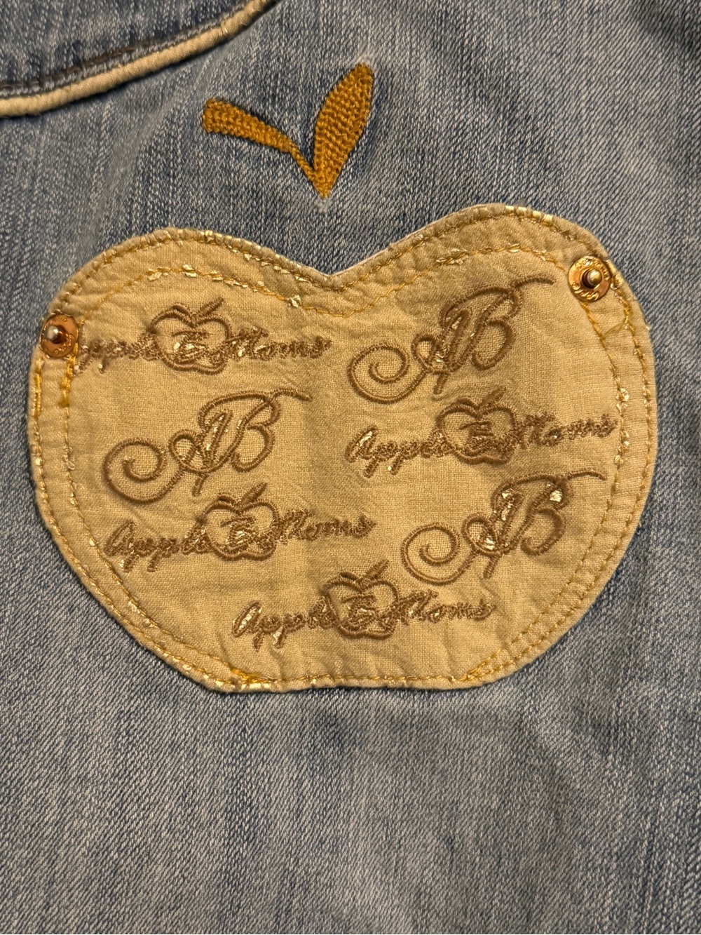 Y2K Apple Bottoms Size 13 Bootcut Blue Denim Jeans Regular Fit